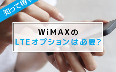 WiMAXのLTEオプション